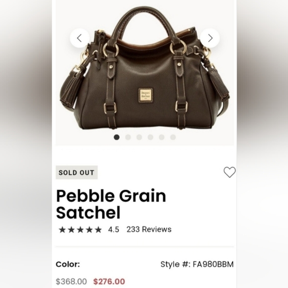 Dooney & Bourke Tasseled Satchel Tmoro Brown ALL WEATHER RUGGED LEATHER SOLD OUT - Picture 12 of 12